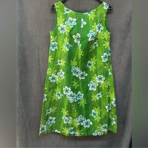 Vintage 60s Hawaiian babydoll A line dress w/ bow back XS